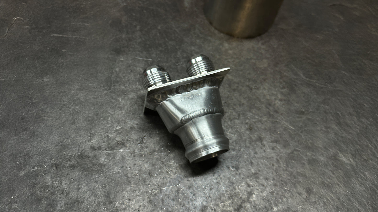 Firewall Adapter Plate (2) -12 AN to 1.5” Hose End.
